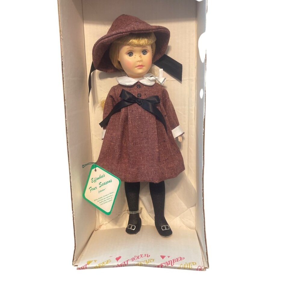 Vintage Effanbee Four Seasons Autumn Doll Original Box Hat Tag USA Fall New Box